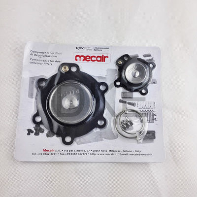 Mecair DB114/g Solenoid-Pulsventil-Diaphragma-Reparatur-Set 1 1/2 "