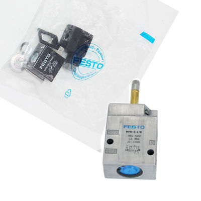Festo MFH-3-1/8 7802 Elektrische Magnetventil AC220V Mechanische Federwiederherstellung