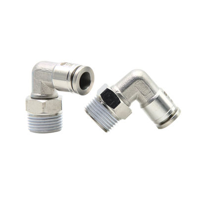 Eintritts-Pneumatik-Fittings SUS 316L 90° rechten Winkel Rohrverbindung KQG2L06-01S
