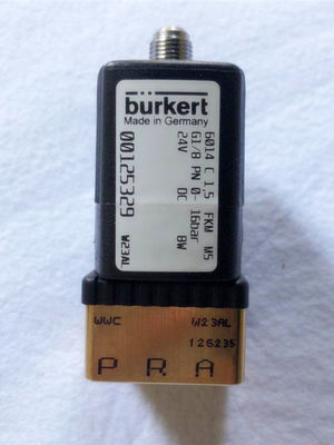 Burkert 00125329 3/2-Wege-Solenoidventil 16 Bar 24v normal geschlossen G1/8