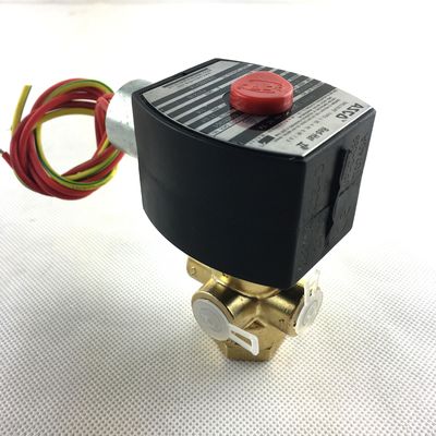 ASCO SCB320B174.230/50 NPT1/4 3/2 Universelle Messingkörper NBR Serie 320 Direktbetriebene Inline-Solenoidventile