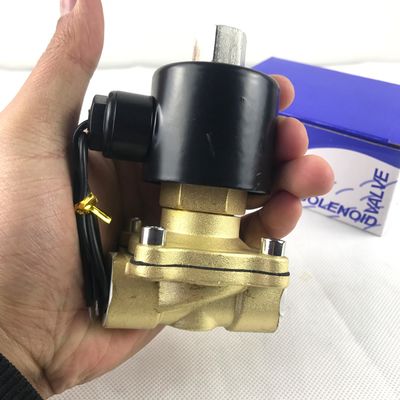 1 Zoll 2W200-25 Messing elektrische Magnetventil normalerweise geschlossen NPT Wasser Luft Messing Magnetventil NC 2 Weg
