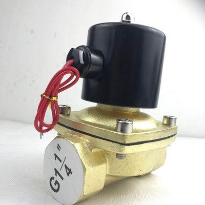 Normal geöffnet 2W350-35 1 1/4 Zoll reines Messing Solenoidventil Wasserluftventil NO