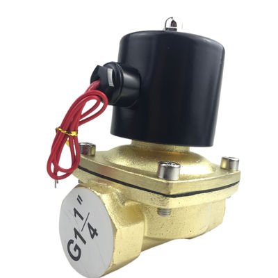 2W350-35 1 1/4 Zoll reines Messing Solenoidventil Wasserventil Luftventil normalerweise schließen NC
