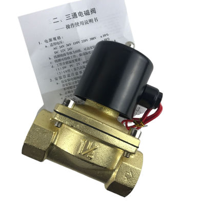 2W350-35 1 1/4 Zoll reines Messing Solenoidventil Wasserventil Luftventil normalerweise schließen NC