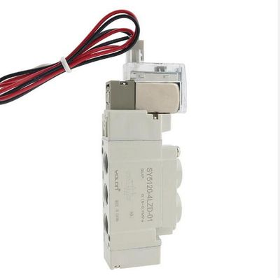 SMC-Solenoidventil SY5320-5LZD-C6 DC12V Einberührungsanlage Portgröße ø6 3 Position geschlossene Mitte