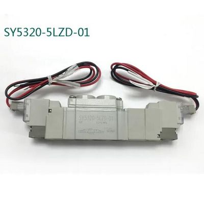 SMC-Solenoidventil SY5320-5LZD-C6 DC12V Einberührungsanlage Portgröße ø6 3 Position geschlossene Mitte