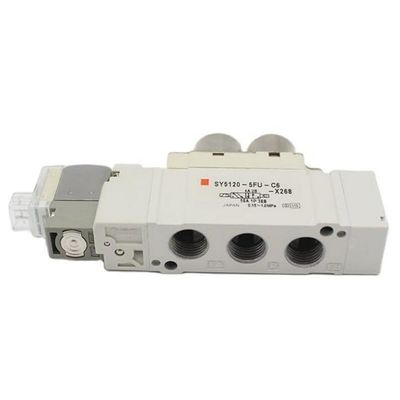 SMC-Solenoidventil SY5220-6LZD-C8 2 Positionen doppelter Einberührungsanschluss Größe ø8 DC12V