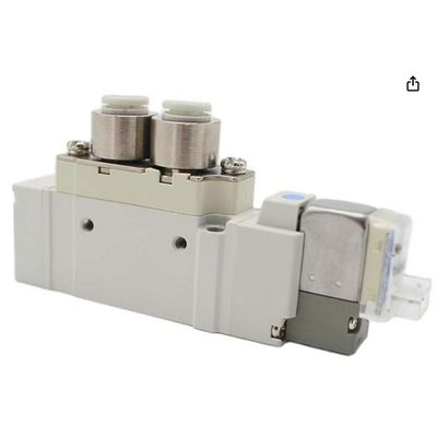 SMC-Solenoidventil SY5220-6LZD-C8 2 Positionen doppelter Einberührungsanschluss Größe ø8 DC12V