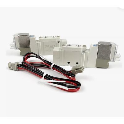 SMC-Solenoidventil SY5220-5LZD-C8 2 Positionen doppelter Einberührungsanschluss Größe ø8 DC24V