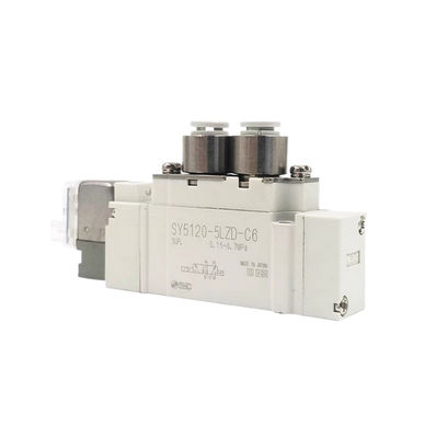 SMC SY3420-6LZD-C4 Pneumatisches Magnetventil DC12V 3 Positionen Abgaszentrum Portgröße Ø4