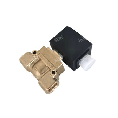 Elektromagnetisches Ventil 00126161 burkert 6014 D Direktwirkende Unterplatte Anschluss Normalerweise offenes 2,0-Durchflussloch DC24V 8W Messingventilkörper 0~10bar