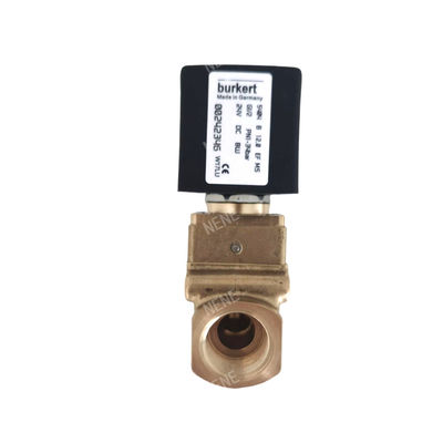 00126162 6014 D Burkert-Solenoidventil Direktwirkende Unterplatte Anschluss Normalerweise offenes 2,0-Durchflussloch AC24V 8W Messingventilkörper 0~10bar