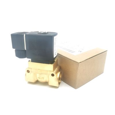 Burkert Elektromagnetisches Ventil 00134239 G1/8 AC220V 6014 C Normal geschlossen 0~25bar 3/2 Weg Messingkörper