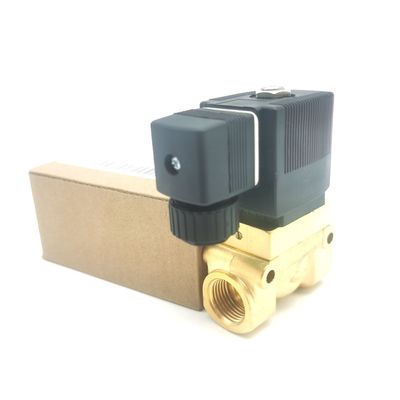 Burkert Elektromagnetisches Ventil 00134239 G1/8 AC220V 6014 C Normal geschlossen 0~25bar 3/2 Weg Messingkörper