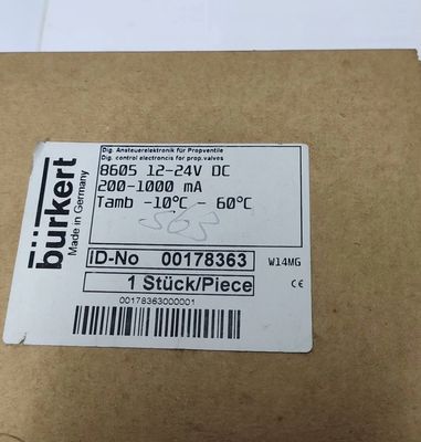 5404 G1/2 2/2 Normal geschlossen 00177853 FKM Versiegeltes Elektronenmagnetventil BURKERT Messingventilkörper AC24V 8W 1-50bar