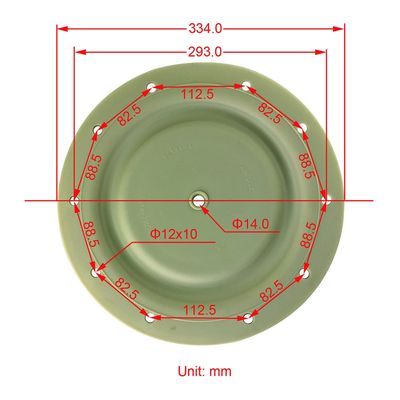 96391 96392 2" DN50 Stoßwellen-Diaphragm-Kit Ingersoll Rand