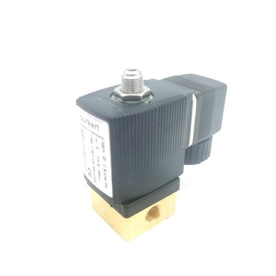 2/2 Normal geöffnet 00295651 Burkert Solenoidventil 20 Durchflusslöcher FKM (Fluorkautschuk) Versiegelter Messingventilkörper AC220V 8W 1-25bar