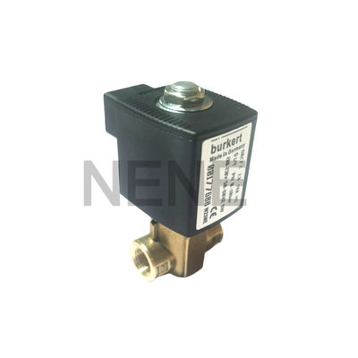 Burkert-Solenoid 6013 Typ Direktwirkung 00134243 2/2 Normal geschlossen G1/8 Zoll 2,5 Durchflussloch FKM Dichtung 220VAC 8W 0~16bar