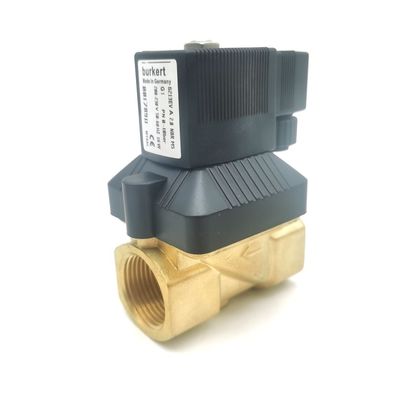 Burkert-Solenoidventil FKM Siegel 00126091 24VDC 8W 0~6bar 6013 Typ Direktwirkende G1/8 Zoll 2/2 Normal geschlossen 3.0 Durchflussloch