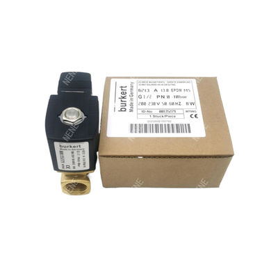 Burkert elektrisches Magnetventil 00126092 6013 Typ Direktwirkendes G1/8 Zoll 3,0 Durchflussloch FKM Dichtung 24VAC 8W 0~10bar