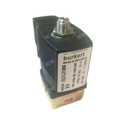 G1/4 Burkert Solenoidventil 00125302 6013 Typ Direktwirkende Zoll 2/2 Normal geschlossen 3.0 Durchflussloch FKM Versiegelte Messingventilkörper 24VAC 8W 0~10bar