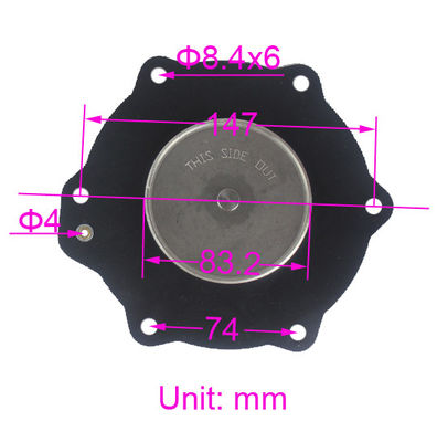 C113686 NBR VITON Diaphragma-Wartung Kit für SCG353A051 ASCO 2 1/2 "Staubsammler Solenoid Pulse Jet-Ventil Membran Reparatur-Kit