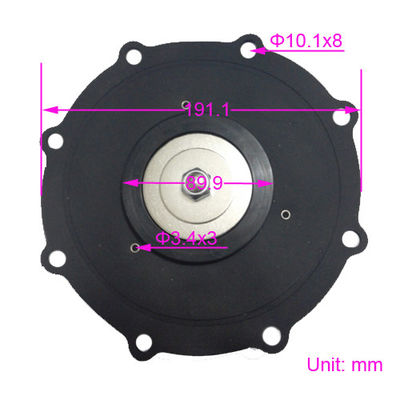 ASCO Pulsventildiaphragma C113928 Nitril/Buna oder Viton Material 3 Zoll SCXE353.060
