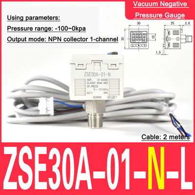 Druckmessgerät Vakuummessgerät ZSE30A-01-N SMC Typ 01 Präzisionsdruckmessgerät