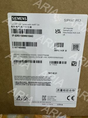 6DR5110-0NN01-0AA3 SIEMENS SIPART PS2 intelligenter elektropneumatischer Positionierer für pneumatische lineare und teilweise drehende...