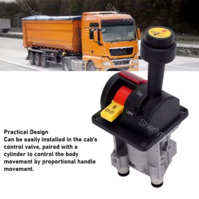 BKQF34-B 14750650H 4-Loch-Dump-Truck-Gummi-Griffventil M6 gesperrt Hydraulik-Dump-Truck-Steuerventil