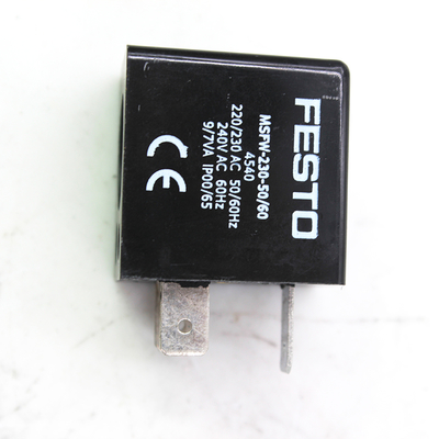 Solenoid-Spule MSFW-230-50/60 Festo 4540 IP65, 230VAC, Flächen für MSSD-F 3 Pins