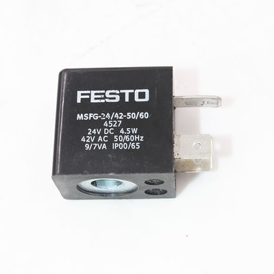 FESTO 4527 MSFG-24-50/60 Magnetspule, 24VDC, 4,5W, IP65, Steckerleiste für MSSD-F, 3-polig