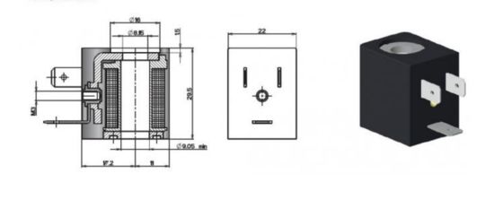 AMISCO EVI 7-9 Spule DC24V 3W