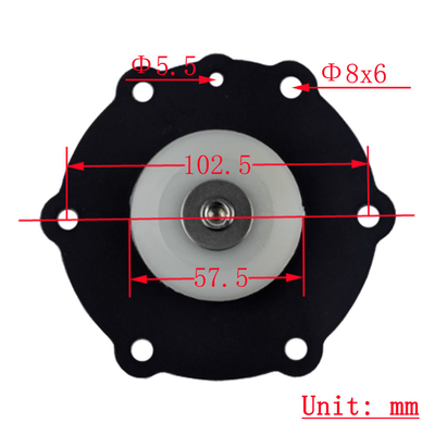 Hohe Flexibilität und 000-Zyklen-Lebensdauer Pulsventildiaphragma für industrielle Anwendungen