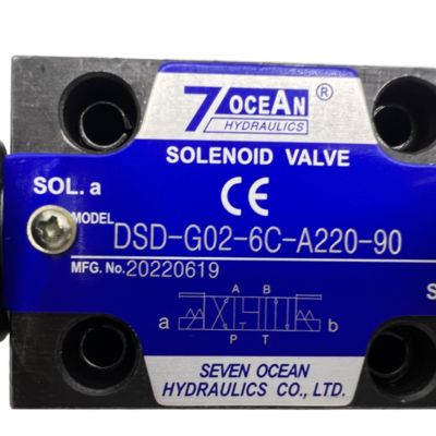7OCEAN Pneumatisches Magnetventil DSD-G02-6C-A220-90 AC220V