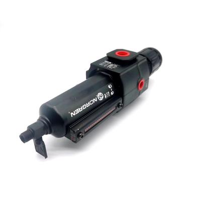 B74G-4AK-QP2-RMG Druckluft Pneumatischer Filter Regulator Schmierstoff Norgren Excelon Filter/Regulator 1/2 PTF 0,3-10 Bar 40μm manueller Abfluss mit Messgerät