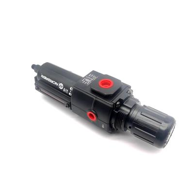 B74G-4AK-QP2-RMG Druckluft Pneumatischer Filter Regulator Schmierstoff Norgren Excelon Filter/Regulator 1/2 PTF 0,3-10 Bar 40μm manueller Abfluss mit Messgerät