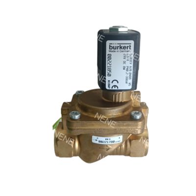 Solenoid Valve 00221844 6281 G1/2 2/2 Normally Closed 13.0 Flow Hole NBR Sealed Brass Valve Body DC24V 8W BURKERT