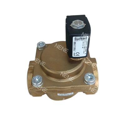 Burkert Magnetventil 00221849 6281 G3/4 2/2 Normalerweise geschlossen 13,0 Durchgang NBR-gedichtet Messingventilgehäuse AC220V 8W 0,2-16bar -10~+80 ℃