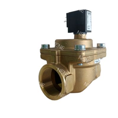 Burkert Magnetventil 00221849 6281 G3/4 2/2 Normalerweise geschlossen 13,0 Durchgang NBR-gedichtet Messingventilgehäuse AC220V 8W 0,2-16bar -10~+80 ℃