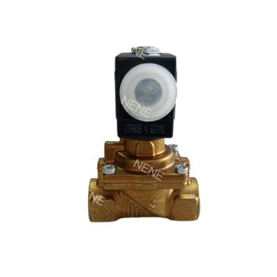 Burkert Magnetventil 00221859 6281 G1 1/4 2/2 normalerweise geschlossen 25,0 Durchgang NBR-gedichtet Messing-Ventilgehäuse DC24V 8W 0,2-16bar -10~+80 ℃