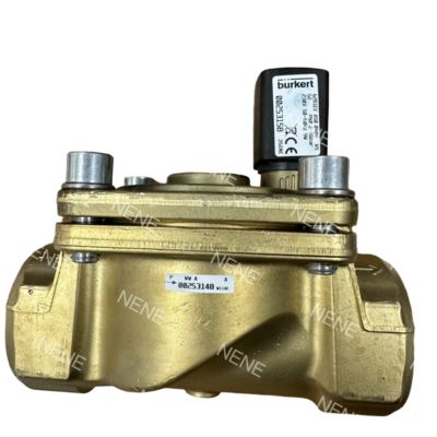 Burkert Magnetventil 00221857 6281 Typ G1 2/2 Normalerweise geschlossen 25,0 Durchgangsloch NBR-Dichtung Messingventilgehäuse AC24V 8W
