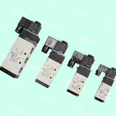 AIRTAC Zwei-Position Fünf-Wege-Solenoidventil 4V210/110/310/410-10/08/06-DC24V-AC220V