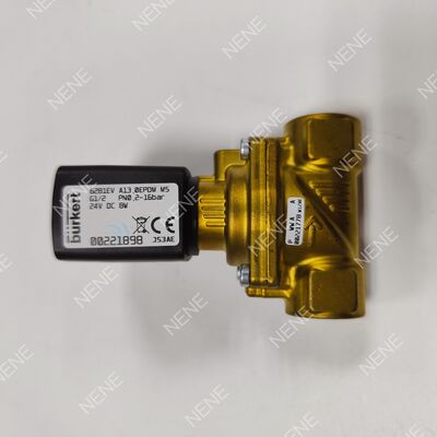13.0 Strömungsöffnungs-Solenoidventil BURKERT Typ 6281 00221873 G1/2 2/2 Normal geschlossen Messingkörper FKM Dichtung AC220V 8W 0,2-16bar 0~+120°C