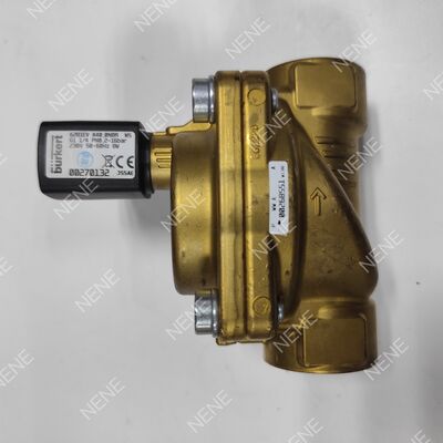 Hochtemperatur-FKM-Siegel-Solenoidventil BURKERT Typ 6281 00221875 G3/4 2/2 Normal geschlossen Messingkörper 13,0 Öffnung AC24V 8W 0,2-16bar 0 bis +120°C