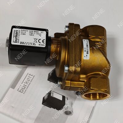 Großes 20.0-Öffnungs-Solenoidventil BURKERT Typ 6281 00221877 G3/4 2/2 Normal geschlossen Messingkörper FKM Dichtung DC24V 8W 0,2-16bar 0 bis +120°C