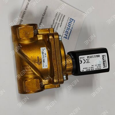 AC24V Hochtemperatur FKM-Dichtung Magnetventil BURKERT Typ 6281 00221878 G3/4 2/2 NC Messingkörper 20,0 Öffnung 8W 0,2-16bar 0~+120°C