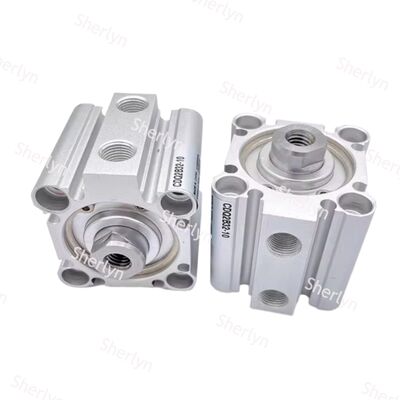 SMC Kleiner pneumatischer dünner Zylinder CDQ2B12-10D Kompakter Zylinder mit 12 Bohrungen