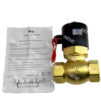 US-40 Messingkolben Normalerweise geschlossenes Magnetventil UNID 1 1/2" Bohrung 30 mm -5°C ~ 185°C